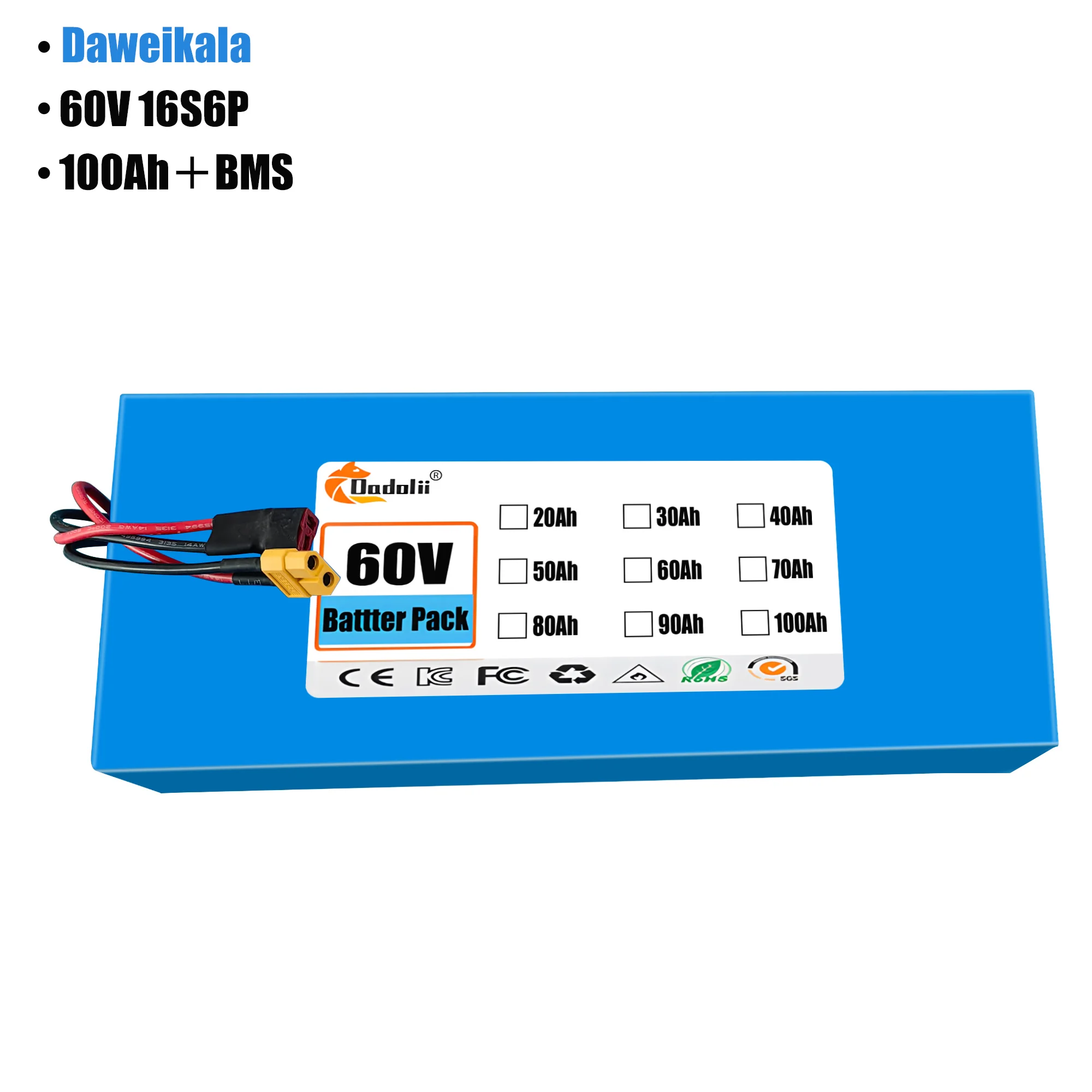 60V 100Ah 16S6P ebike 배터리 1865 - 60V 50Ah Electric Scooter Battery 리뷰 및 가격