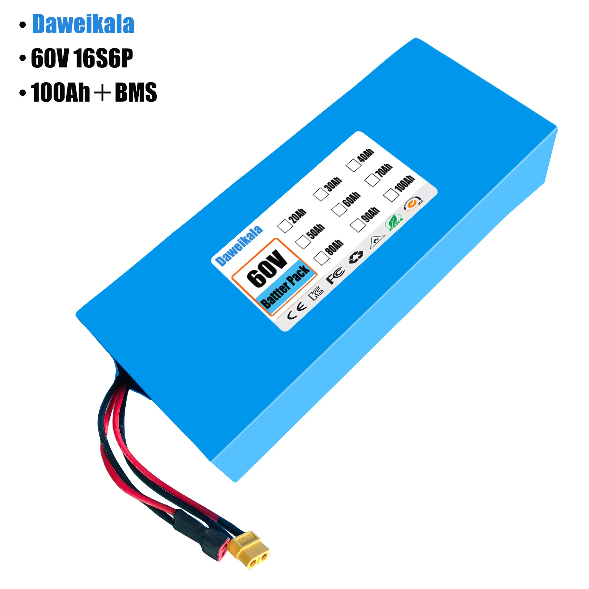 60V 100Ah 16S6P ebike 배터리 1865 - 60V 50Ah Electric Scooter Battery 리뷰 및 가격