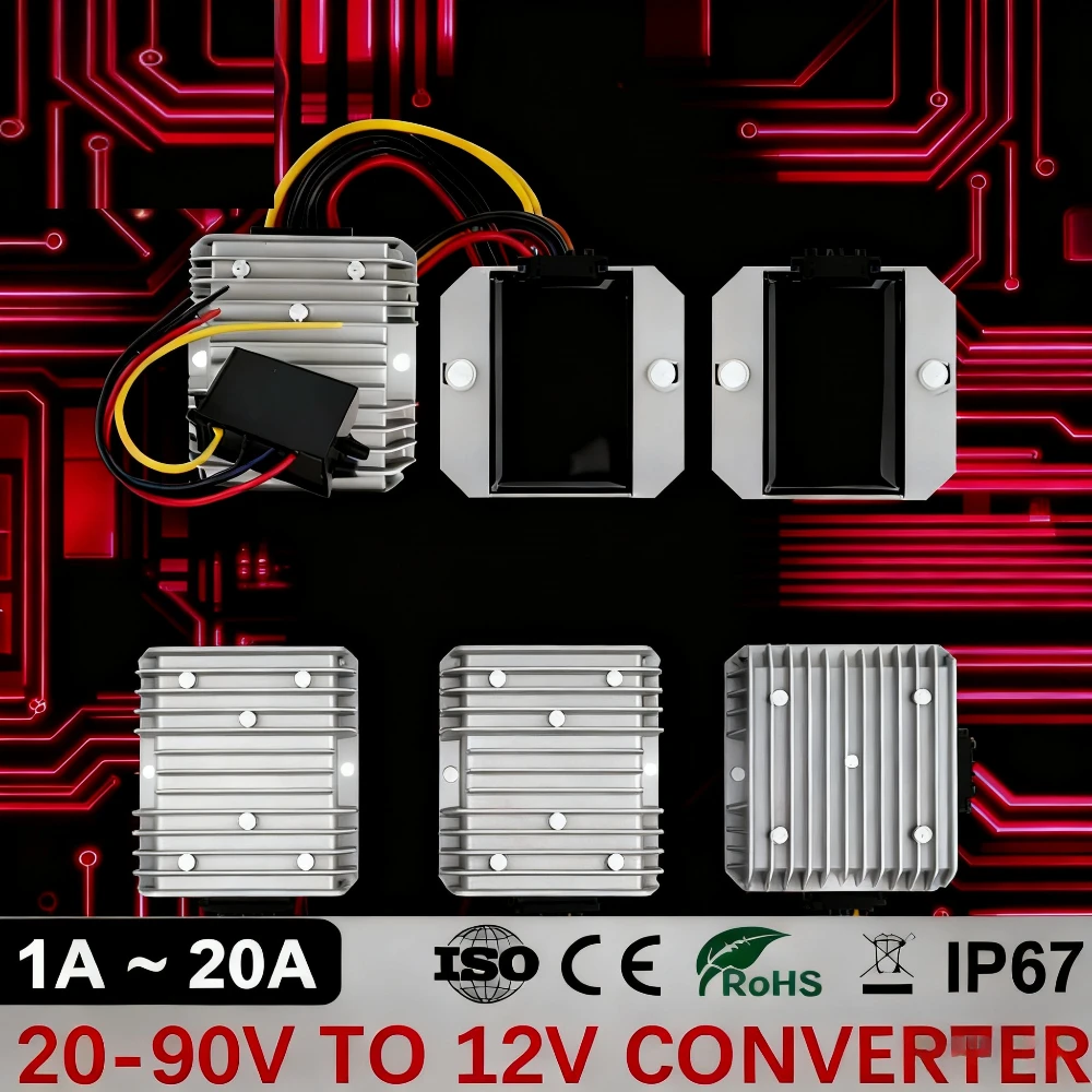 20-90V에서 12V로 변환하는 5A 10A 15A  - 72V 15A Fast Charger 리뷰 및 가격