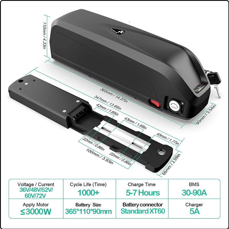 48V 50AH 52V 36V 30AH 전기자전거 배터 - 60V 50Ah Electric Scooter Battery 리뷰 및 가격