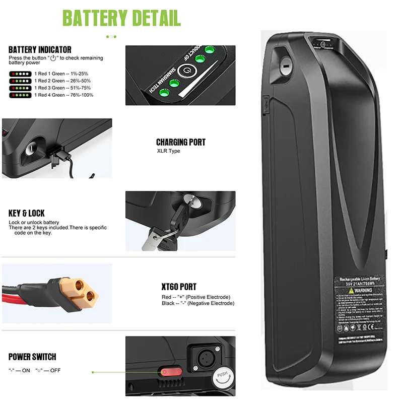 전기 자전거 배터리 21700 하일롱 폴리 36V48V - 72V 50Ah 21700 Lithium Battery 리뷰 및 가격