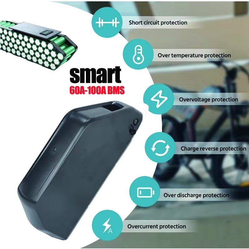 21700 72v60ah EBike 배터리 다운 튜브  - 72V 50Ah 21700 Lithium Battery 리뷰 및 가격