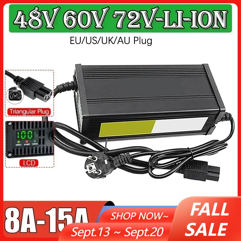 48V 60V 72V 전기 자동차 리튬 배터리 충전기  - 72V 15A Fast Charger 리뷰 및 가격